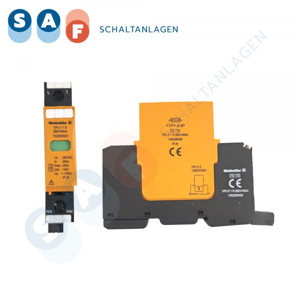 Weidmüller, 1352590000, VPU II 1 R 280V/40kA, Überspannungsschutz-Ableiter