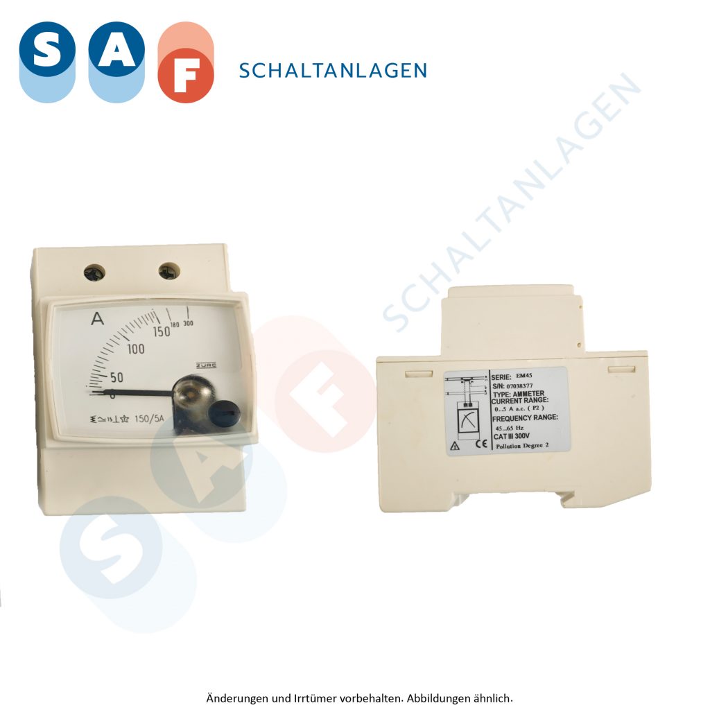 Zurc, Amperemeter, 07038377-EM45, REG, 0-300A, 150/5A