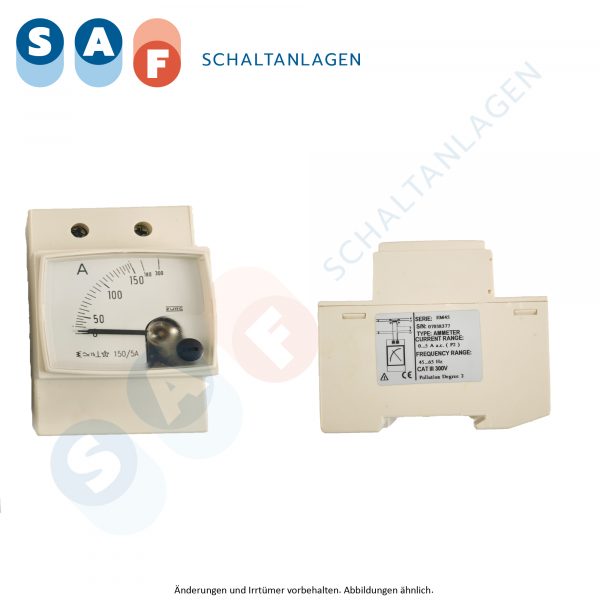 Zurc, Amperemeter, 07038377-EM45, REG, 0-300A, 150/5A